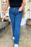 Judy Blue Full Size High Rise Straight Jeans - Trendsi