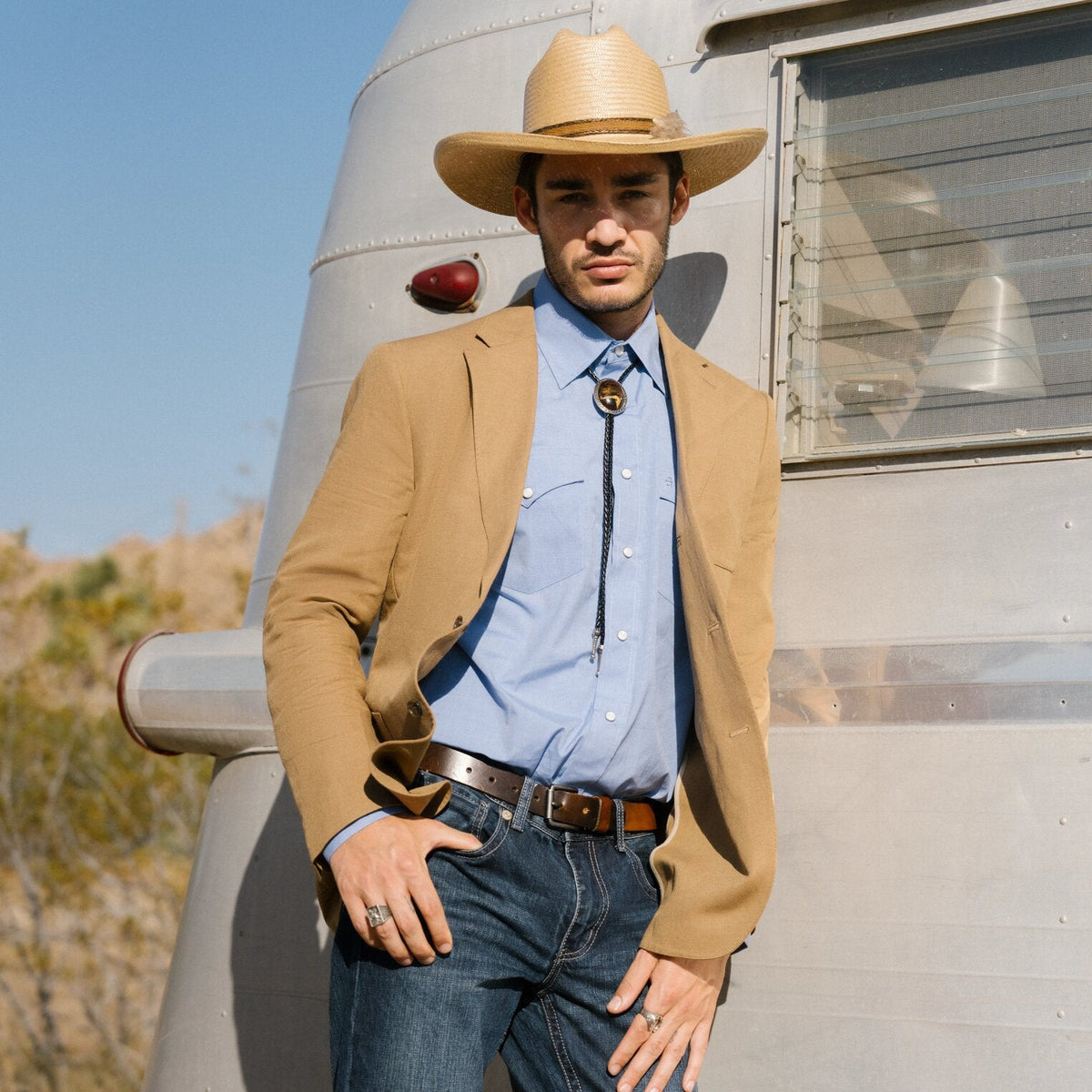 Stetson Blue End On End Solid Shirt