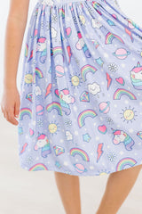 Galactic Unicorns S/S Pocket Twirl Dress