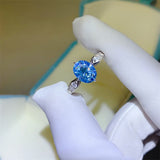 2 Carat Moissanite 925 Sterling Silver Ring Trendsi