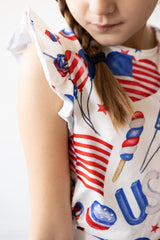 SALE Party in the USA S/S Ruffle Tee