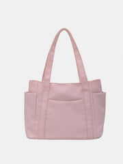 Oxford Cloth Tote Bag with Zipper - Trendsi