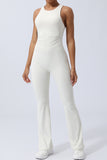 Crisscross Wide Strap Sleeveless Jumpsuit - Flyclothing LLC