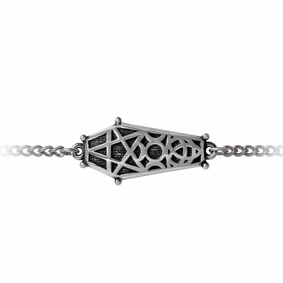 Alchemy Hex Coffin Bracelet Wrist Chain - Alchemy Gothic