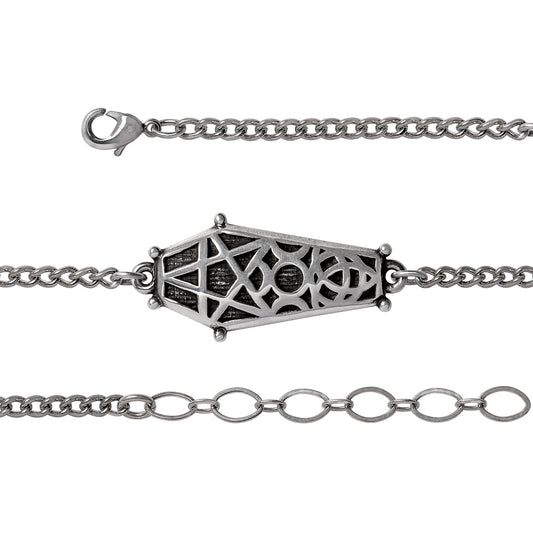 Alchemy Hex Coffin Bracelet Wrist Chain