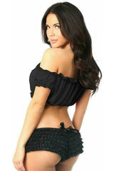 Daisy Corsets Black Short Sleeve Peasant Top - Daisy Corsets