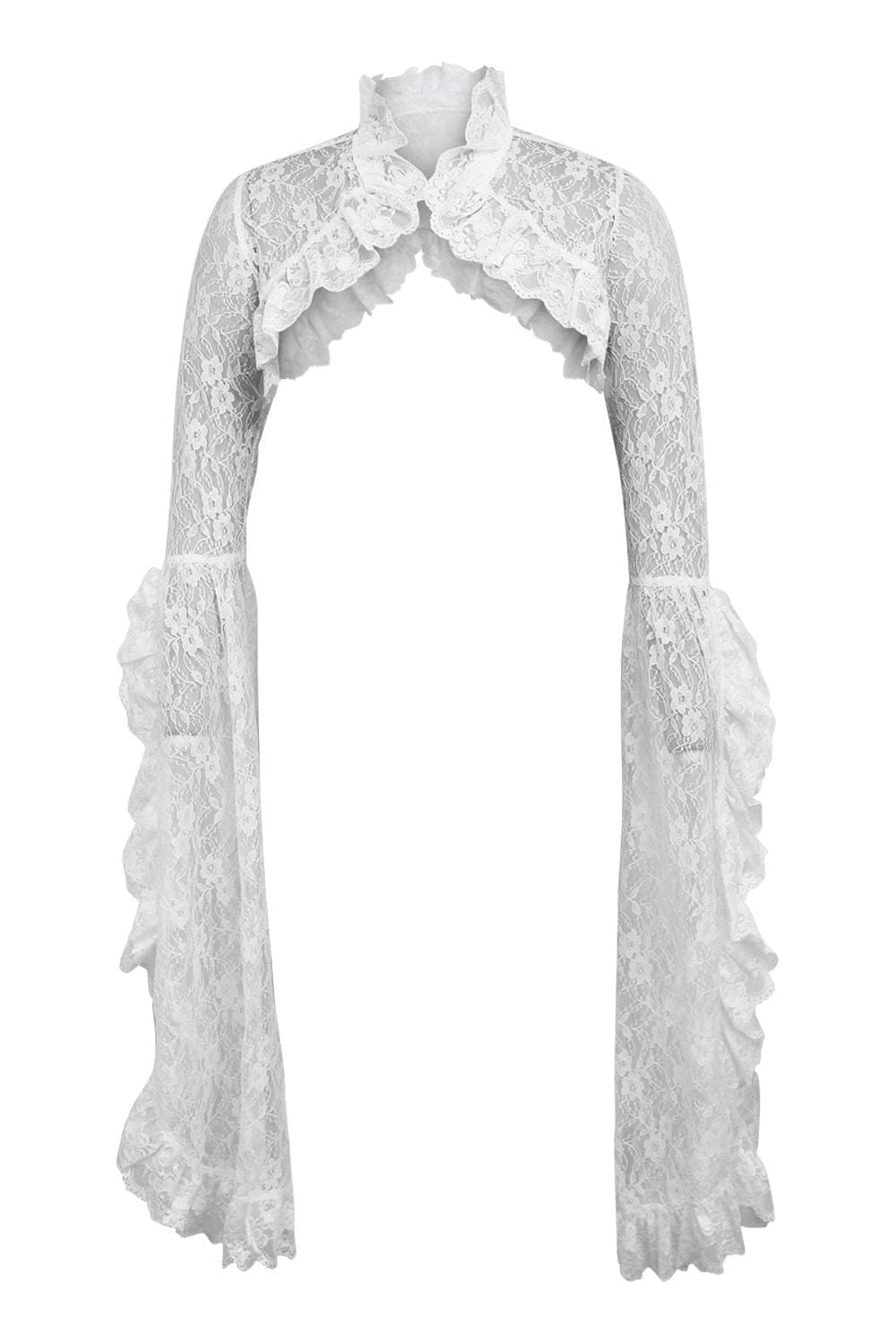 Daisy Corsets White Lace Shrug Bolero Jacket - Daisy Corsets