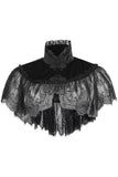 Daisy Corsets Black Velvet & Lace Capelet - Daisy Corsets