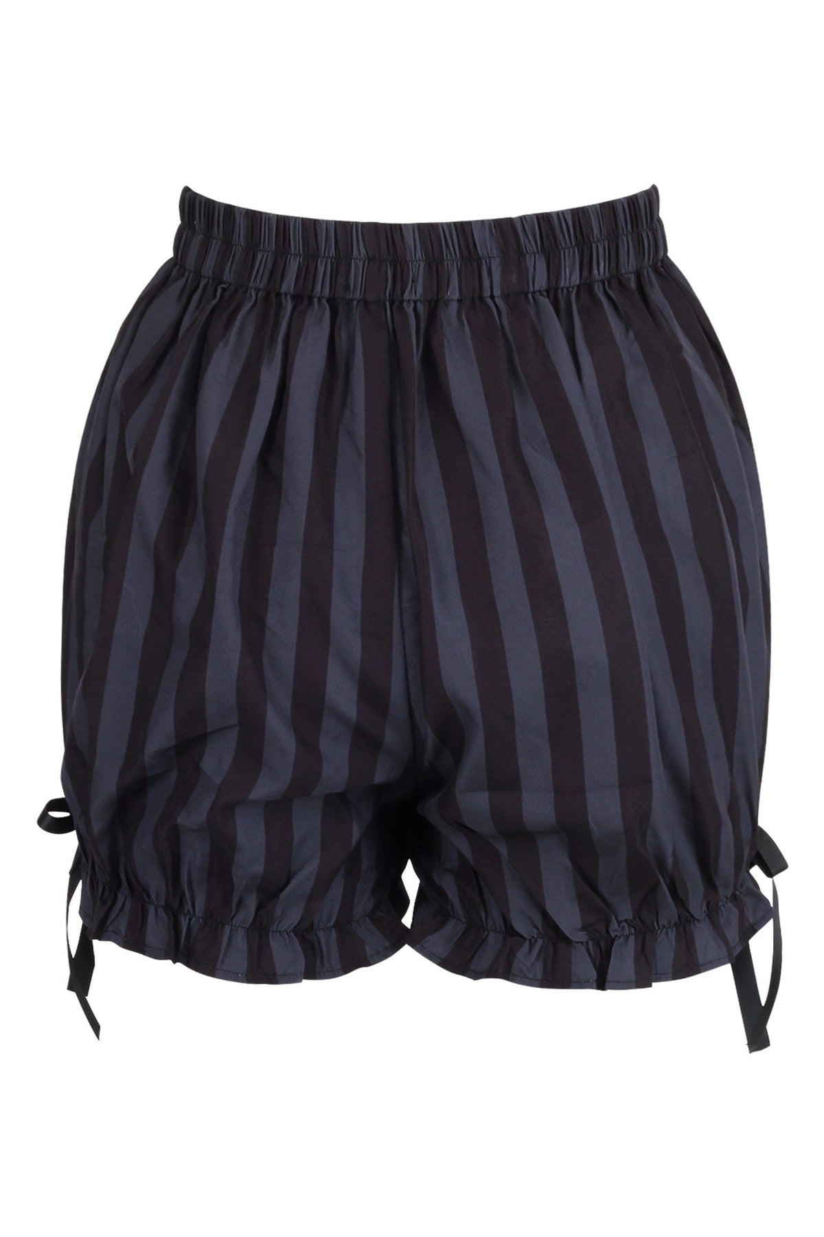 Daisy Corsets Dark Gray/Black Striped Bloomers - Daisy Corsets