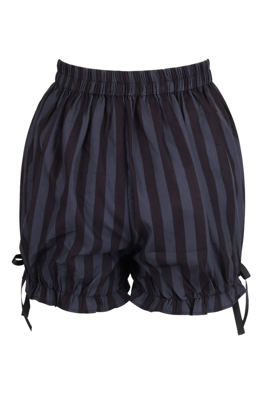 Daisy Corsets Dark Gray/Black Striped Bloomers