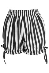 Daisy Corsets White/Black Striped Bloomers