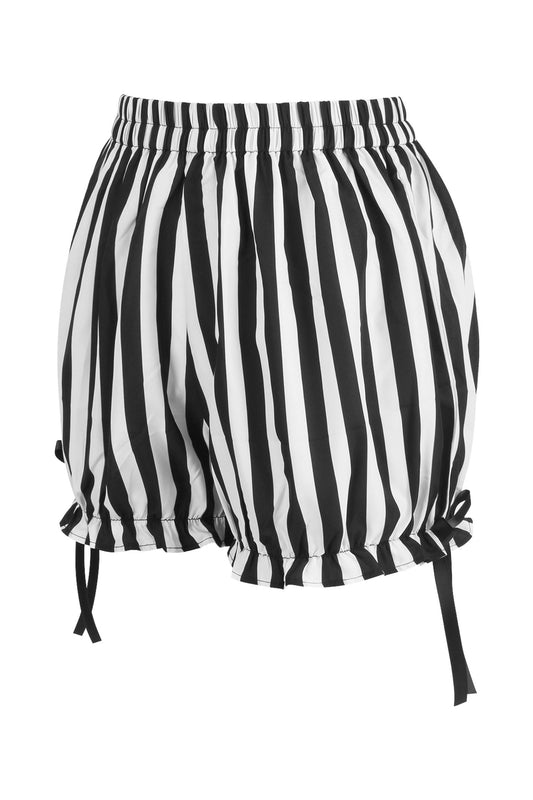 Daisy Corsets White/Black Striped Bloomers