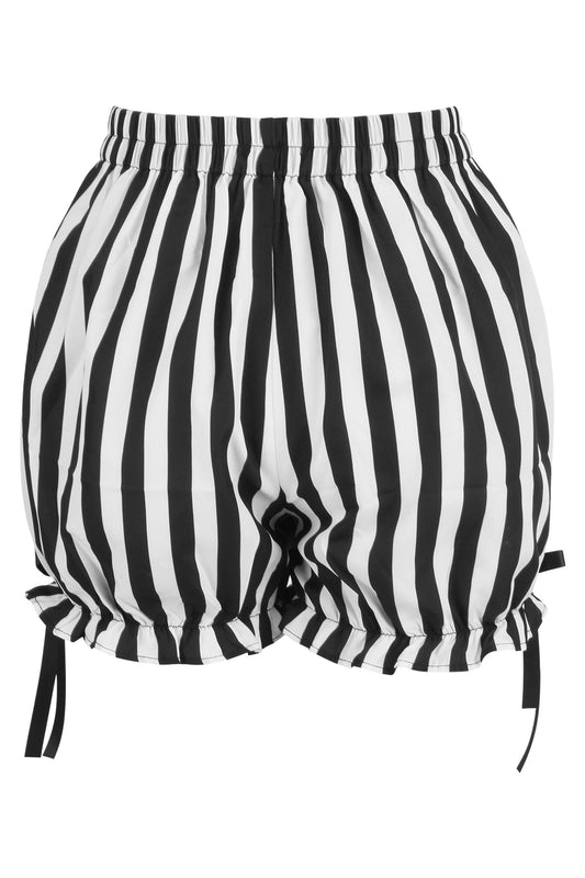 Daisy Corsets White/Black Striped Bloomers