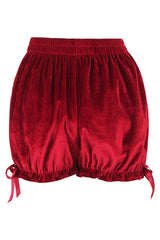 Daisy Corsets Dark Red Velvet Bloomers