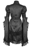 Daisy Corsets Black Satin & Lace Ruffled Jacket