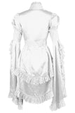 Daisy Corsets White Satin & Lace Ruffled Jacket