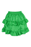 Daisy Corsets Green Satin Ruched Bustle Skirt