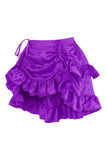 Daisy Corsets Purple Satin Ruched Bustle Skirt