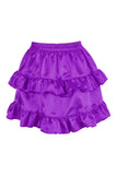 Daisy Corsets Purple Satin Ruched Bustle Skirt