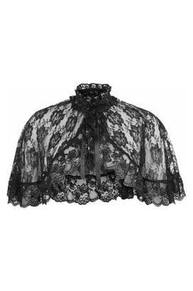 Daisy Corsets Black Lace Cape - Daisy Corsets