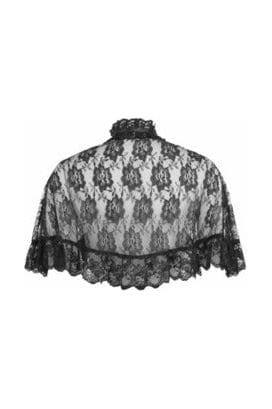 Daisy Corsets Black Lace Cape