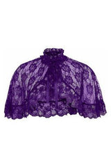 Daisy Corsets Purple Lace Cape