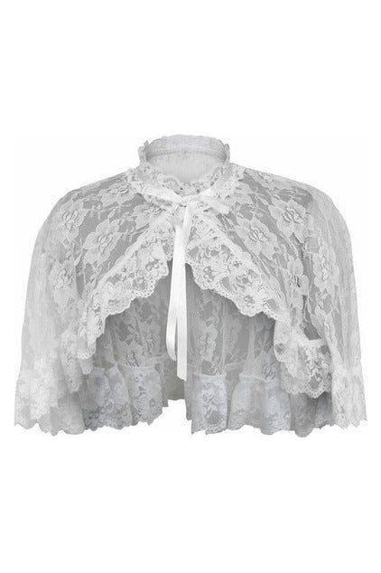 Daisy Corsets White Lace Cape - Daisy Corsets