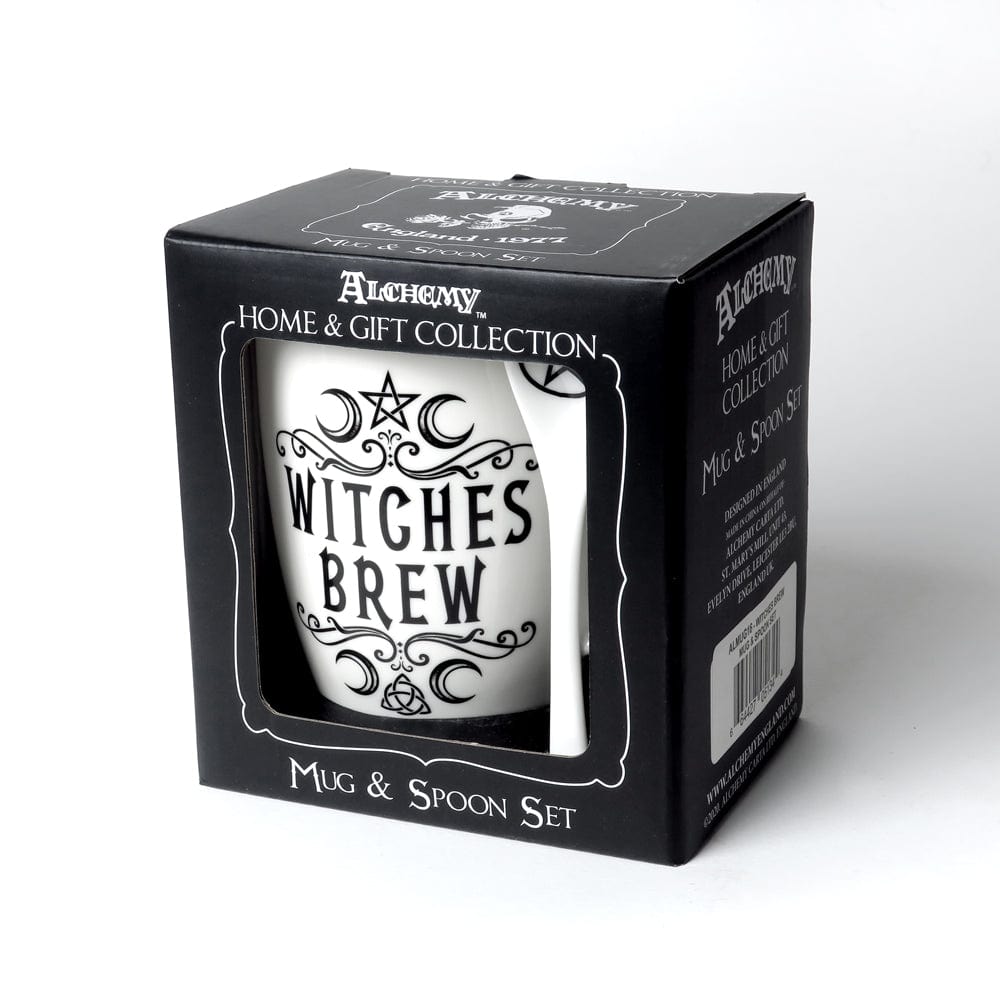 Alchemy Witches Brew Mug and Spoon Set  Giftware - Alchemy Gothic