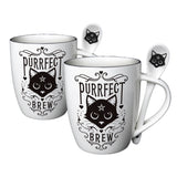 Alchemy Purrfect Brew Mug and Spoon Set  Giftware