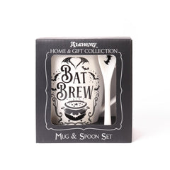 Alchemy Bat Brew Mug & Spoon Set Giftware - Alchemy Gothic