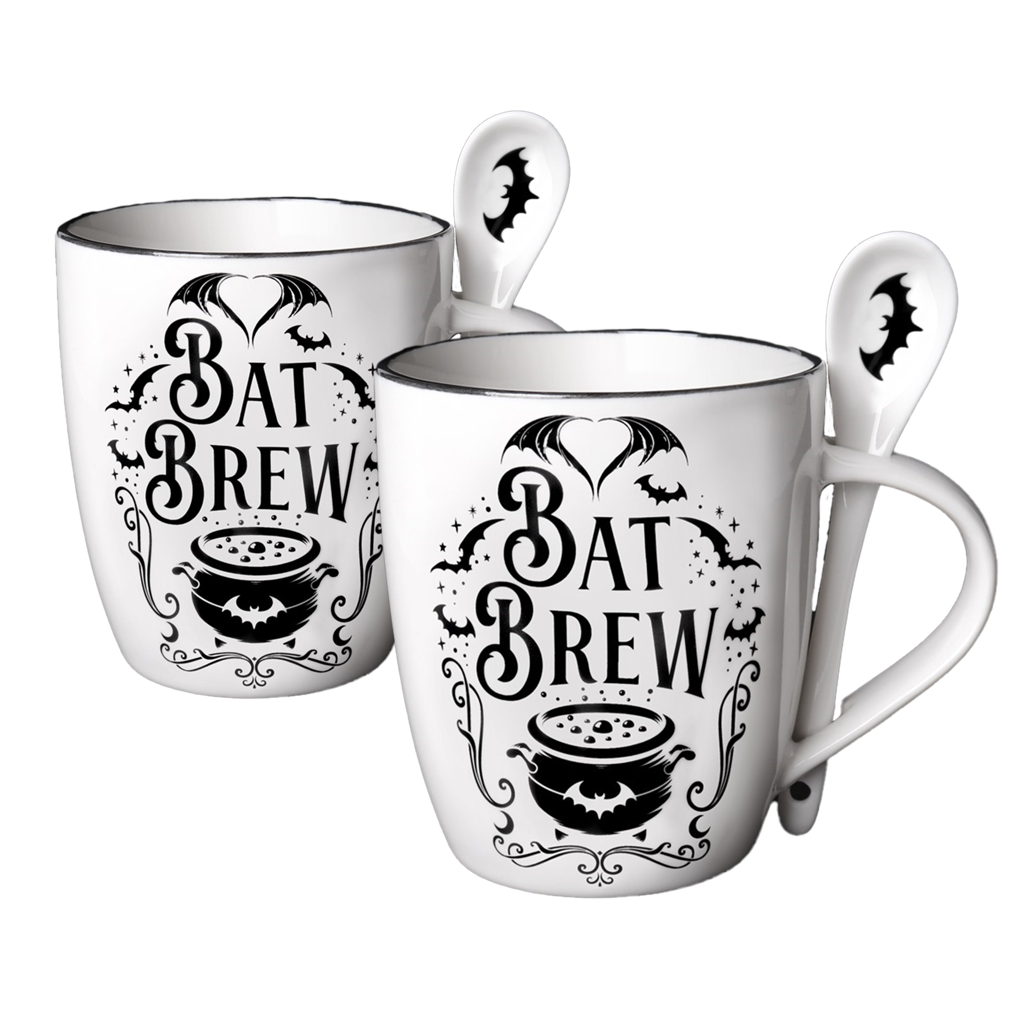 Alchemy Bat Brew Mug & Spoon Set Giftware