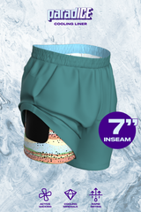 The Ace Angler | Teal and Bass Ball Hammock® 7 Inch Athletic Shorts