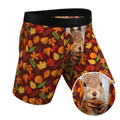 The Acorn Hoard | Squirrel Long Leg Ball Hammock® Pouch Underwear With Fly