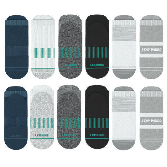 The Always Ons | Heel Hammock™ Ankle Socks 6 Pack - Shinesty