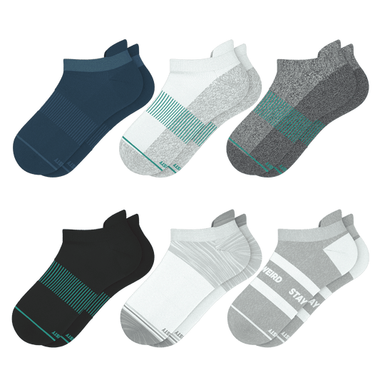 The Always Ons | Heel Hammock™ Ankle Socks 6 Pack - Shinesty