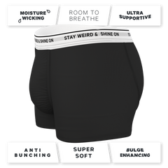 The Anthem | Black Shinesty Ball Hammock® Pouch Trunks Underwear