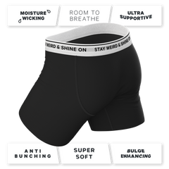 The Anthem | Black Shinesty Ball Hammock® Pouch Underwear