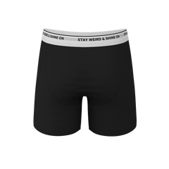 The Anthem | Black Shinesty Ball Hammock® Pouch Underwear With Fly