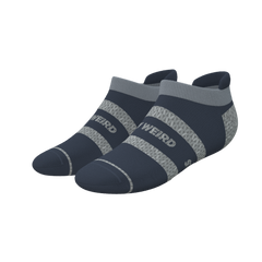 The Arctic | Navy and Grey Heel Hammock™ Ankle Socks