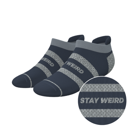 The Arctic | Navy and Grey Heel Hammock™ Ankle Socks