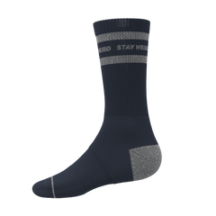 The Arctic | Navy and Grey Heel Hammock™ Crew Socks