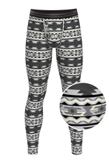 The Arroyo Grande | Grey and Black Aztec Ball Hammock® Long Johns