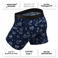 The Astrology Major | Glow in the Dark Astrological Signs Ball Hammock® Pouch Underwear