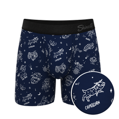 The Astrology Major | Glow in the Dark Astrological Signs Ball Hammock® Pouch Underwear With Fly