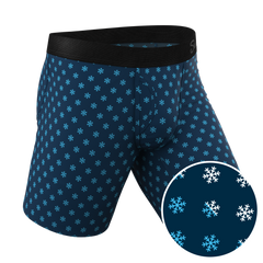 The Avalanche | Color Changing Snowflake Long Leg Ball Hammock® Pouch Underwear With Fly