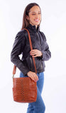 Scully Leather Cognac Ladies Handbag - Flyclothing LLC