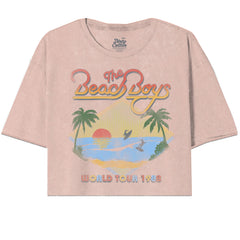 Beach Boys-Sunset Surfer Oversized Crop Tee