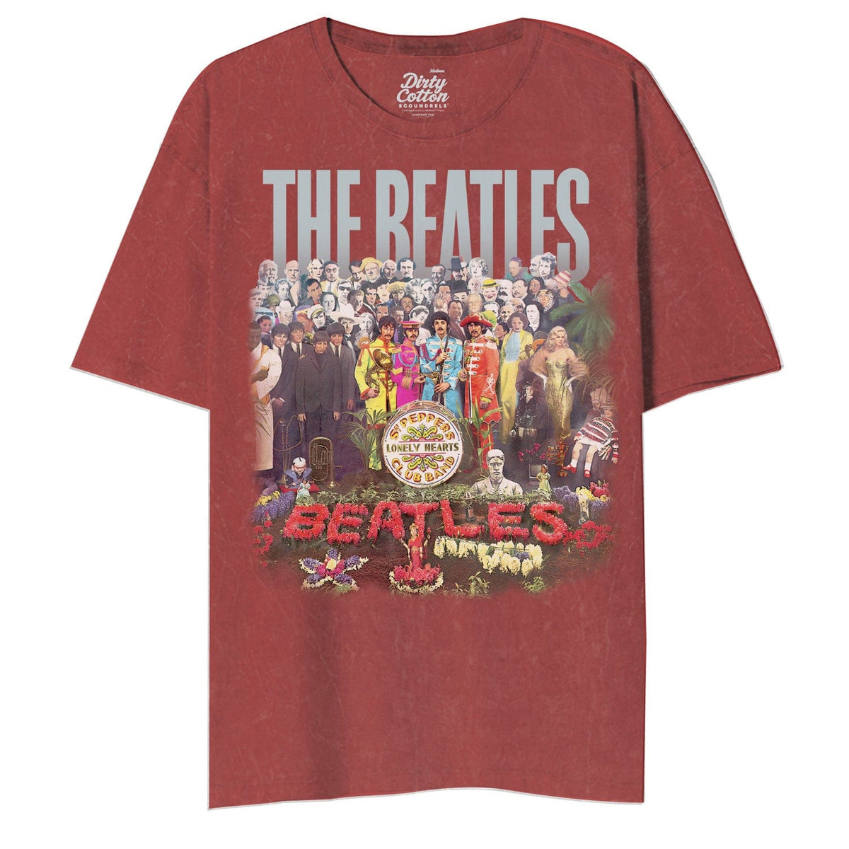 The Beatles Lonely Hearts Floral Unisex T-Shirt - The Beatles