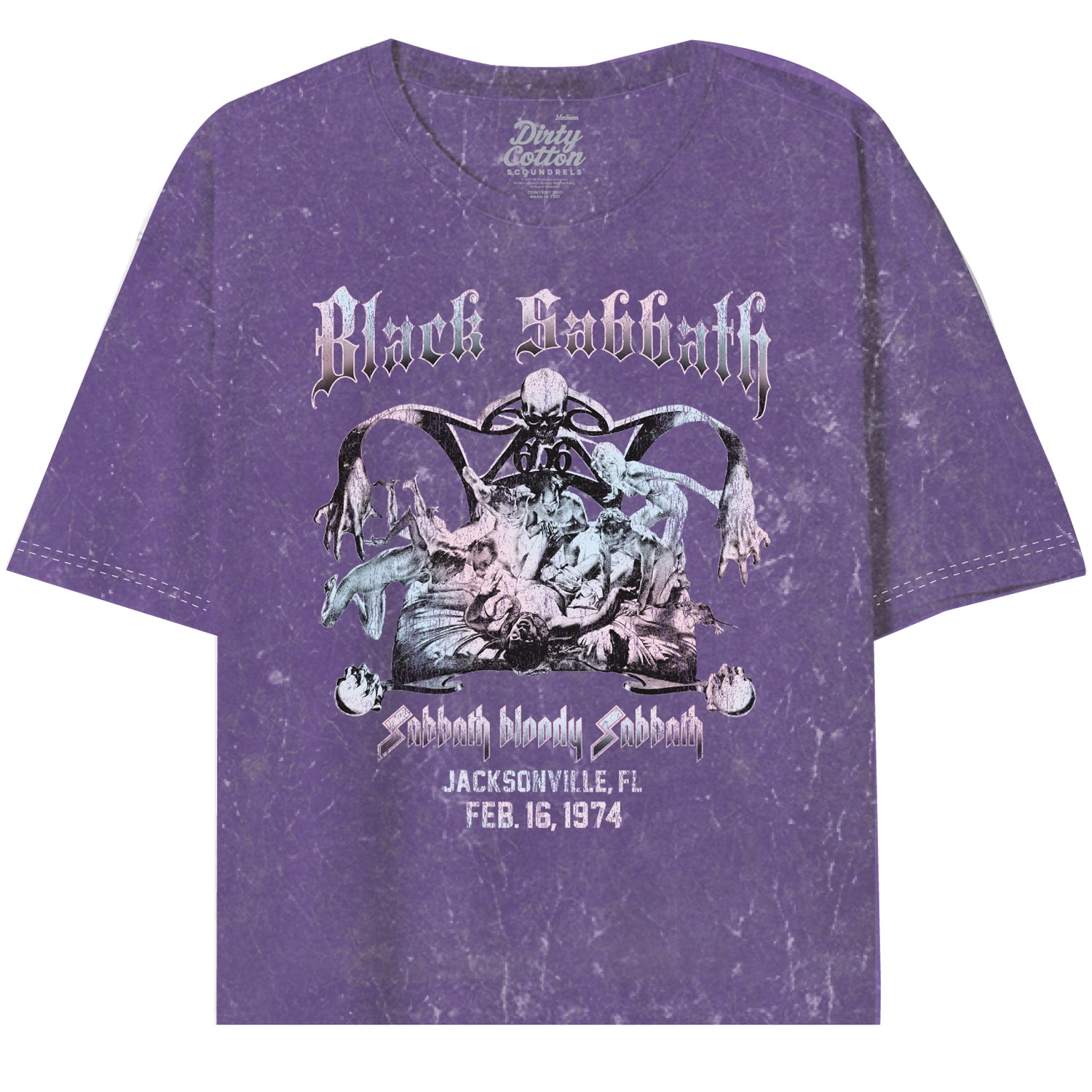 Black Sabbath-Jacksonville Oversized Crop Tee