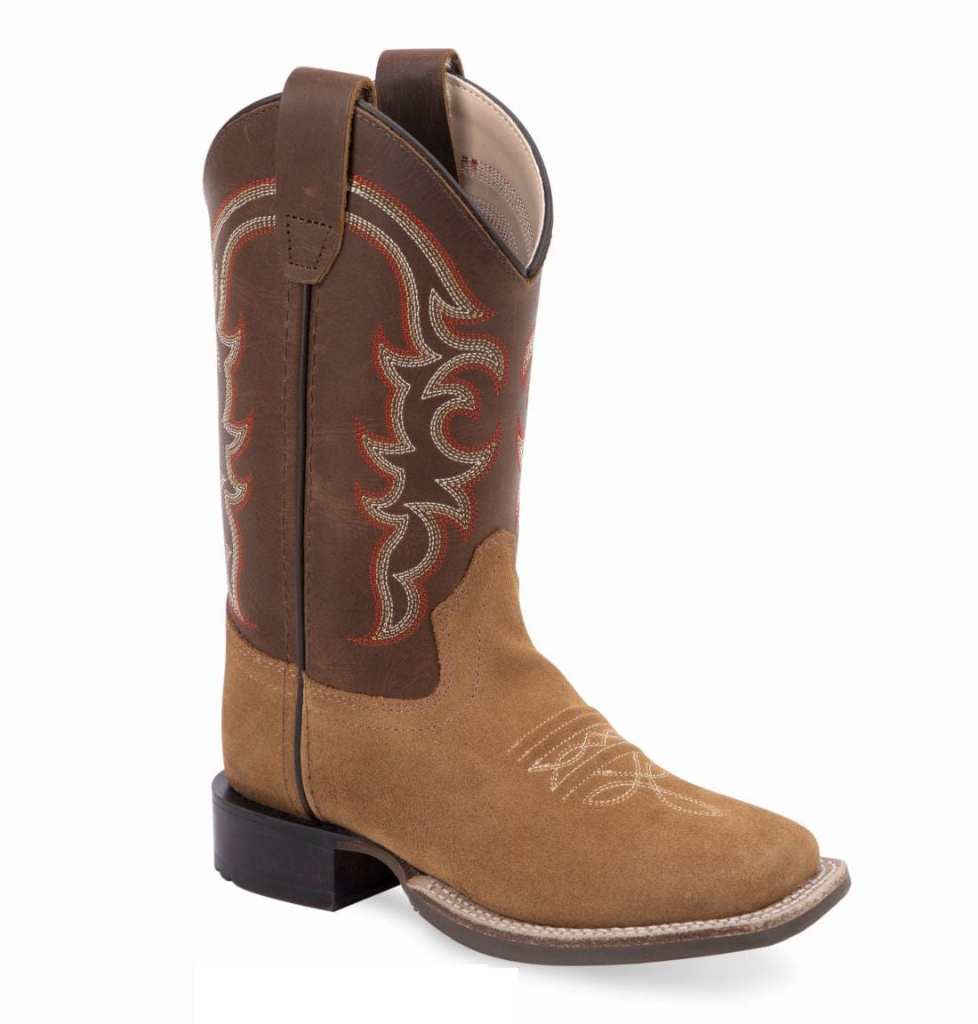 Old West Youth's Broad Square Toe Boots - Old West